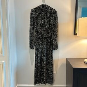 ZARA DRESS — BLACK & WHITE POLKA DOTS